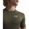 Under Armour T-Shirt Palestra Hg Compression Verde Uomo