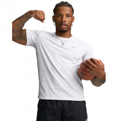Under Armour Bouncy T-Shirt Palestra Bianco Uomo