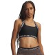 Under Armour Reggiseno Sportivo Mid Support Heat Gear Nero Donna