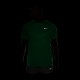 Nike T-shirt RunningStride Verde Spark Argento Uomo