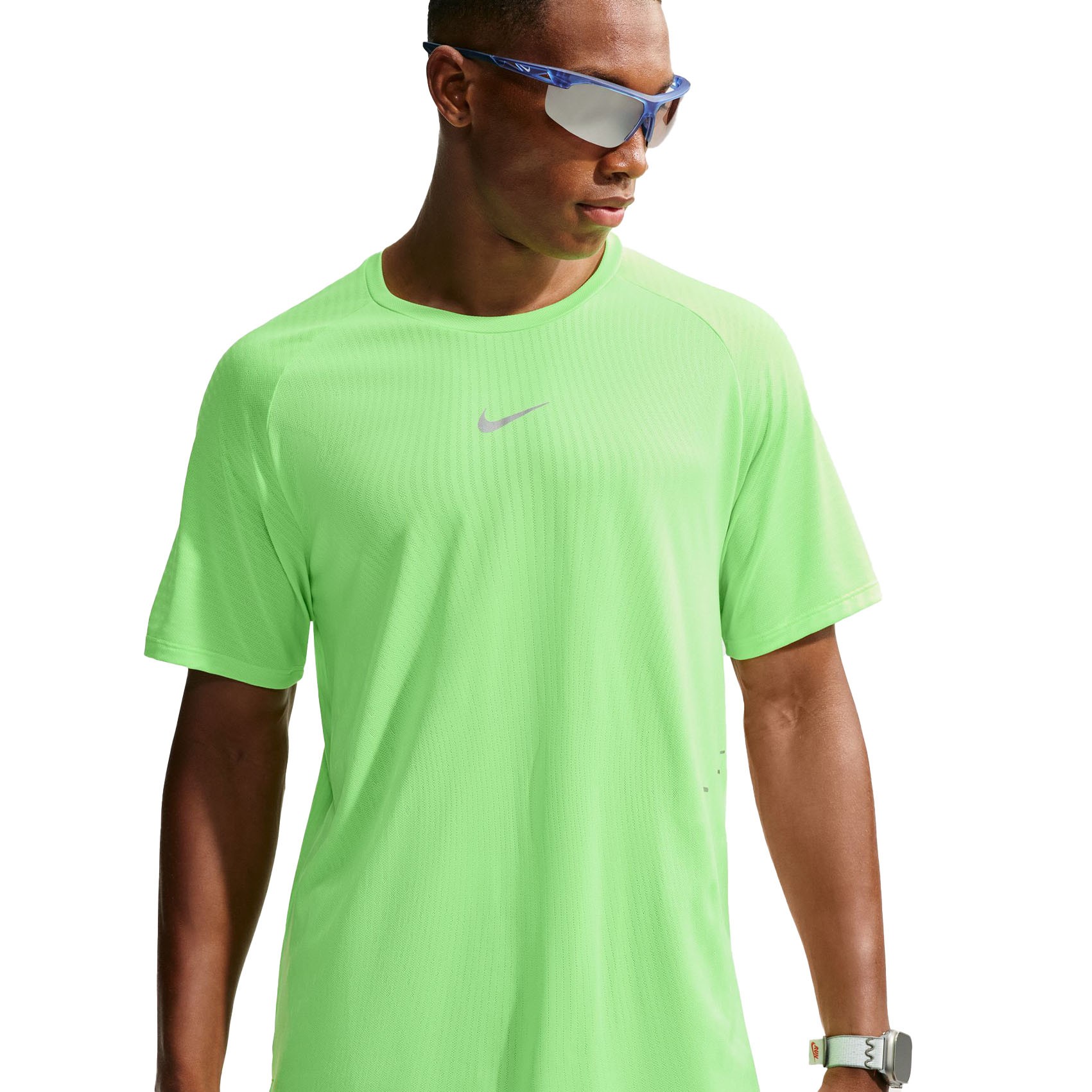 Nike Maglia Running Aero-Fit Stride Volt Light Argento Uomo
