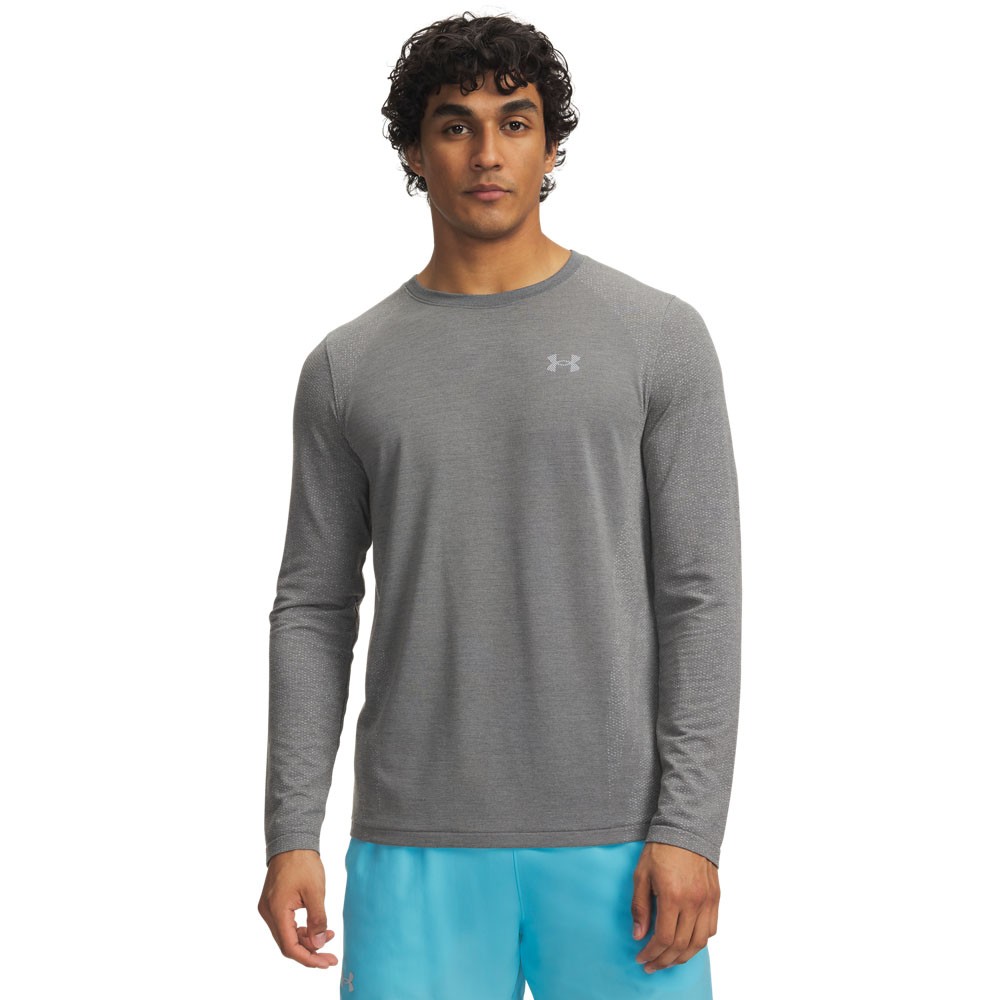 Under Armour Maglia Running Wool Ua Run Grigio Uomo