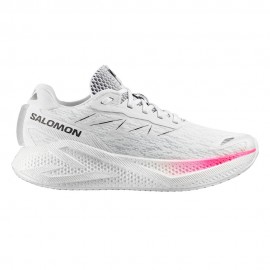 Salomon Aero Glide 4 Bianco Rosa Nero - Scarpe Running Uomo