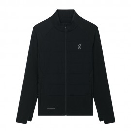 On Giacca Running Weather Hybrid Nero Donna