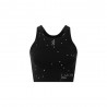 On Performance Crop Lumos Nero Eclipse Donna