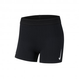 Nike Short Running Aeroswft Nero Bianco Donna