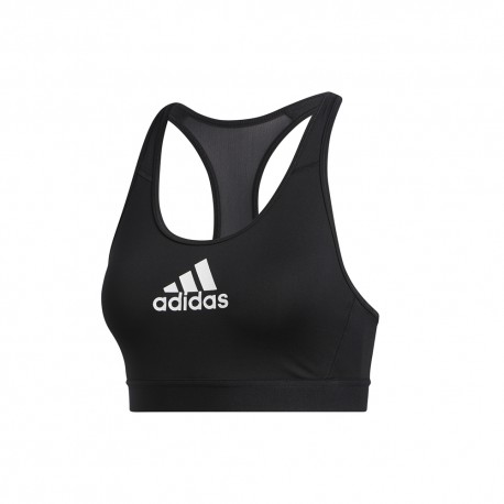 ADIDAS reggiseno sportivo logo nero donna