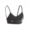 ADIDAS reggiseno sportivo 3 stripes lato nero donna