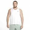 Nike Canotta Runnig Dri-Fit Miler Bianco Grigio Uomo