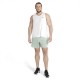 Nike Canotta Runnig Dri-Fit Miler Bianco Grigio Uomo