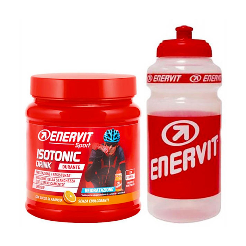 Enervit Sport Integratore Vitamine Isotonic Drink Arancia e Borraccia