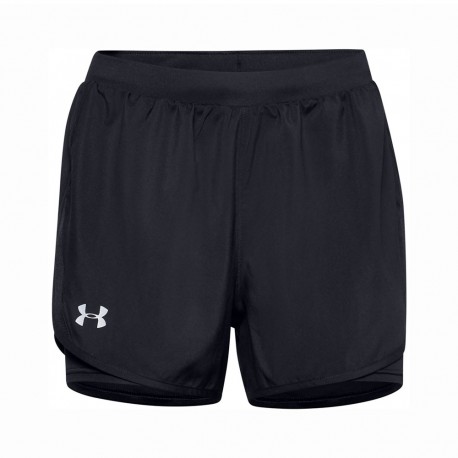 Under Armour Short Running 2in1 Fly By Nero Donna