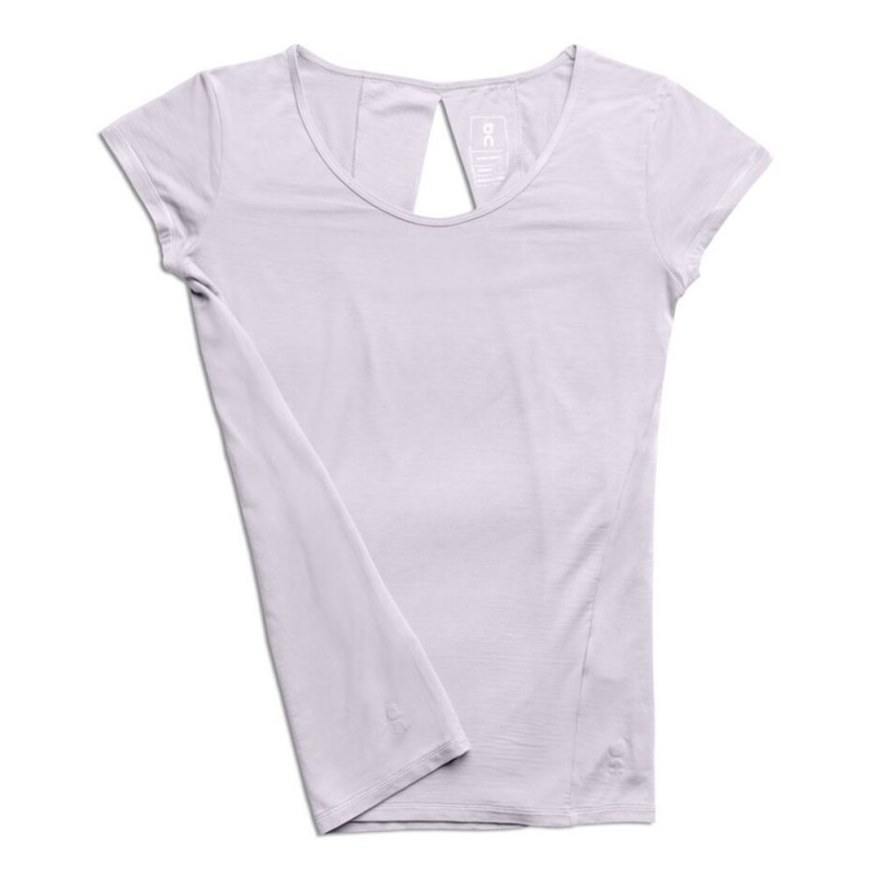 On Maglia Running Active Flow Bianco Donna