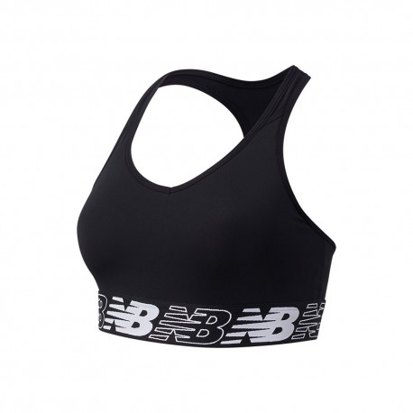 New Balance Reggiseno Sportivo Pace 3.0 Nero Donna