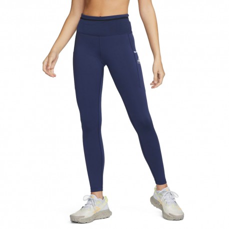 Nike Tight Epic Luxe Blu Argento Donna