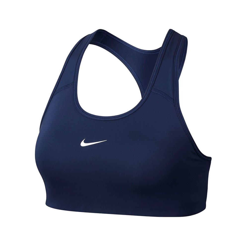 Nike Reggiseno Swoosh Ms Blu Donna