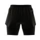 ADIDAS Shorts 2 In 1 Nero Donna