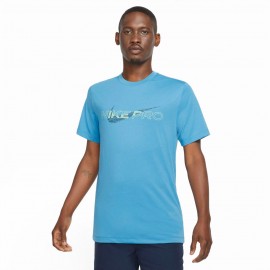 Nike Maglietta Pro Blu Donna