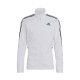 Adidas Giacca Running Marathon 3 Stripe Bianco Nero Uomo