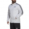 Adidas Giacca Running Marathon 3 Stripe Bianco Nero Uomo