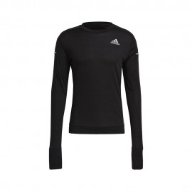 ADIDAS Maglia Running Cooler Long Sleeve Nero Uomo