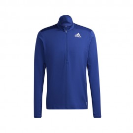 ADIDAS Maglia Running Hzip Own Victory Blue Uomo