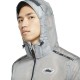 Nike Giacca Running Wild Windrunner Smoke Grigio Off Noir Uomo