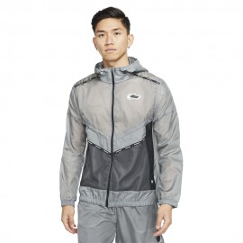 Nike Giacca Running Wild Windrunner Grigio Uomo