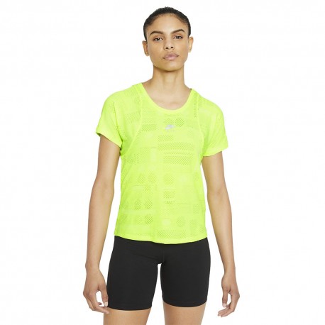 Nike Maglia Running Air Volt Reflective Argento Donna