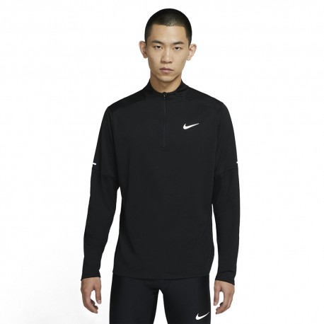 Nike Maglia Running Hzip Element Nero Reflective Argento Uomo