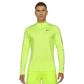 Nike Maglia Running Hzip Element Volt Lime Uomo