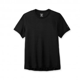 Brooks Maglia Running Distance Ss Nero Uomo